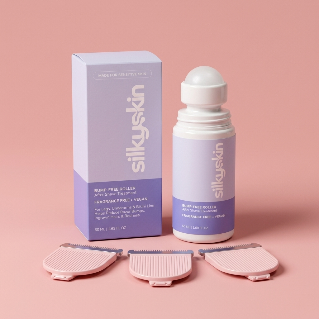 The Calm Skin Kit (3x Replaceable Blade + After-Shave Roller )